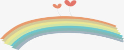 彩虹花手绘儿童游乐园插画矢量图高清图片