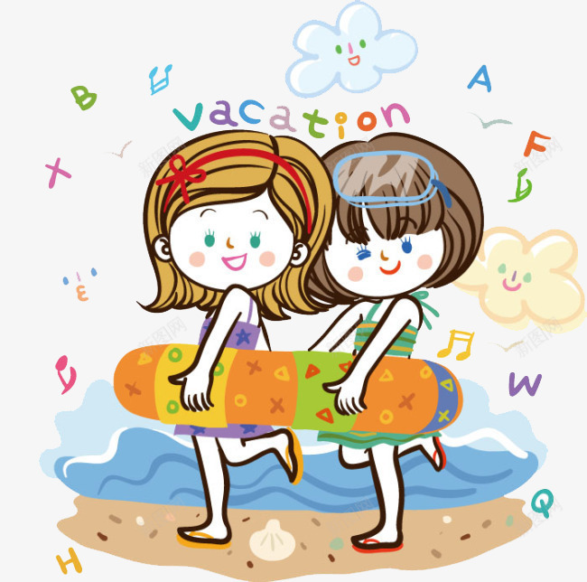 游泳小女孩png免抠素材_88icon https://88icon.com 小孩 度假 游泳 游泳圈