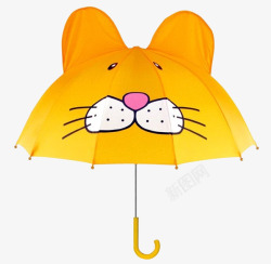 日用雨伞可爱儿童老虎伞高清图片