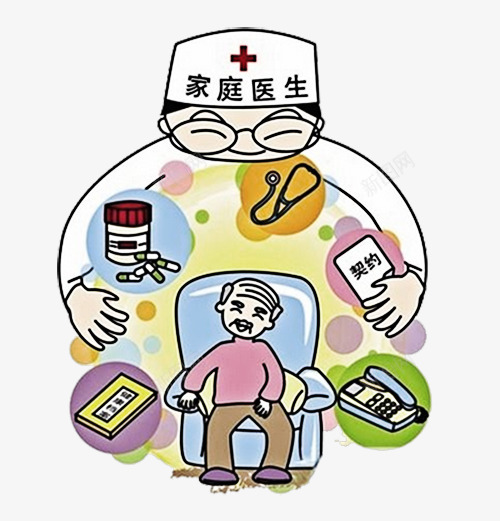 签约家庭医生png免抠素材_88icon https://88icon.com 医生PNG 医生病人插画 医疗服务矢量图 卡通老人 家庭医生插画 家庭医生服务热线 我的家人 老人健康插画 老有所依插画