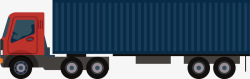 卡车水彩大货车矢量图高清图片