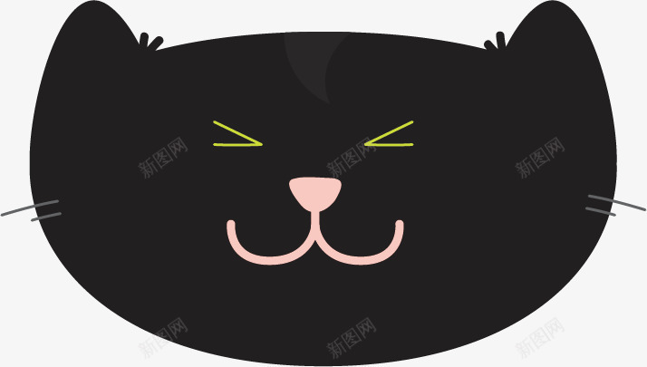 黑猫图案png免抠素材_88icon https://88icon.com 小猫 小黑猫 猫 黑猫