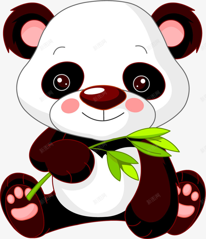 吃竹子的熊猫png免抠素材_88icon https://88icon.com 卡通 可爱 故事插画 熊猫