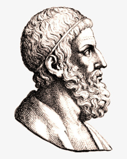 德希腊人亚里士多德插画高清图片