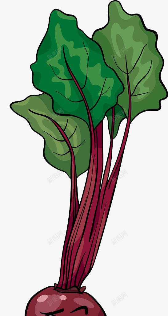 手绘卡通甜菜png免抠素材_88icon https://88icon.com 卡通笑脸 手绘 甜菜 紫色 蔬菜 食材