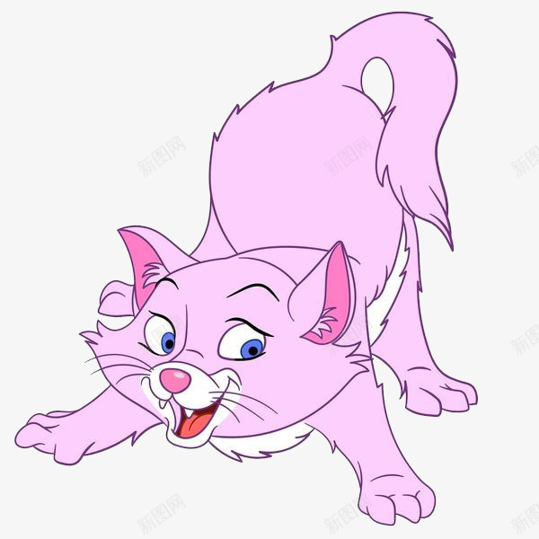趴着张嘴的粉色小猫png免抠素材_88icon https://88icon.com 动物 卡通 喂养 宠物 小猫 小猫咪 张嘴 猫 猫咪 猫咪胡子 胡子 胡须 趴着