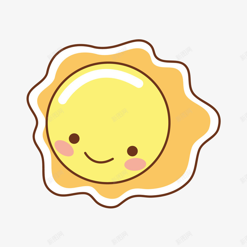 太阳png免抠素材_88icon https://88icon.com AI 卡通 夏天 太阳 手绘 笑脸 黄色