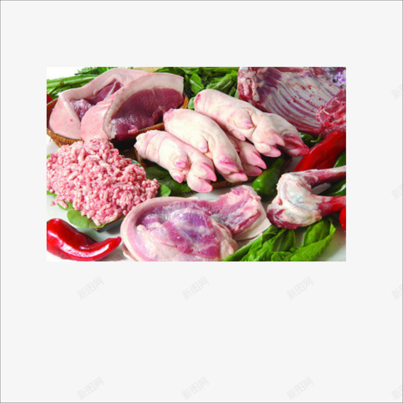生鲜猪肉png免抠素材_88icon https://88icon.com 猪腿肉 猪蹄 生鲜 生鲜素材 肉类 超市生鲜