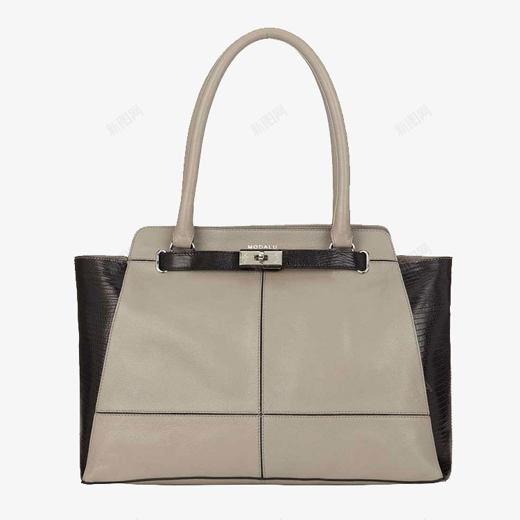 MODALU鲨鱼色牛皮女士手提包png免抠素材_88icon https://88icon.com MODALU Marlow 产品实物 女士 手提包 蜥蜴皮 鲨鱼色
