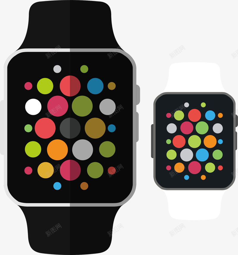 手绘智能手表png免抠素材_88icon https://88icon.com iwatch 手绘 智能手表