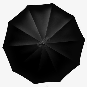 人和黑色雨伞黑色伞图标图标