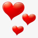 心红心阿凡达表情符号面对情感情人图标图标