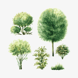 绿色树林贴图矢量图素材
