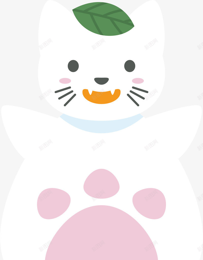 白色猫咪雪人png免抠素材_88icon https://88icon.com 冬天 猫咪雪人 猫爪 白色猫咪 矢量png 雪人