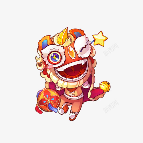 红色踢球的舞狮闹闹png免抠素材_88icon https://88icon.com 元宵节 卡片 卡通形象设计 小孩子舞狮 彩绘舞狮 手绘画 插画 星星 舞狮 花球 贺卡 踢球 踢球的舞狮闹闹 铃铛 雄狮少年