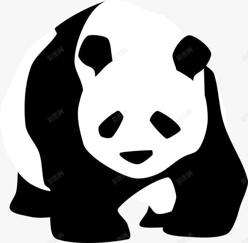 可爱的大熊猫png免抠素材_88icon https://88icon.com 动物 可爱 大熊猫 竹子