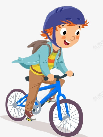 骑车的少年png免抠素材_88icon https://88icon.com 自行车 运动插画 骑行少年插画
