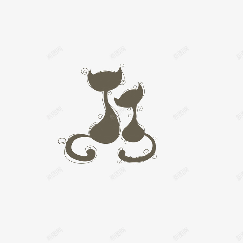 恋爱小猫png免抠素材_88icon https://88icon.com 恋爱 爱情 猫