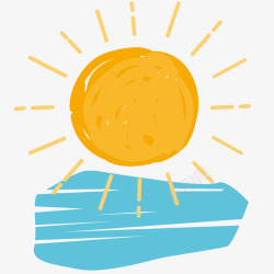 太阳插画免抠PNG天气晴朗插画矢量图高清图片