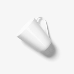 白色陶瓷杯子素材