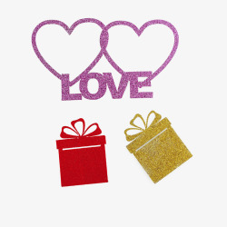 心形盒镂空心形爱情礼物盒高清图片