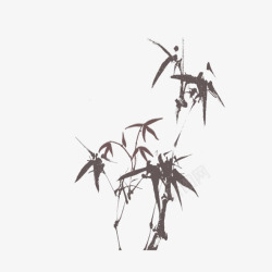 水墨竹子素材