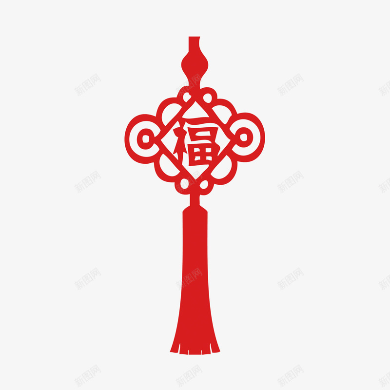 喜庆中国红中国结传统图案png免抠素材_88icon https://88icon.com 中国年 中国红 中国结 传统纹样 喜庆 福字 节日装饰