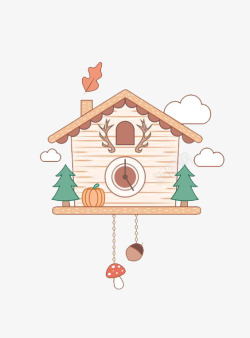 插画小房子卡通房子高清图片