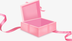 粉色情人节立体礼物素材