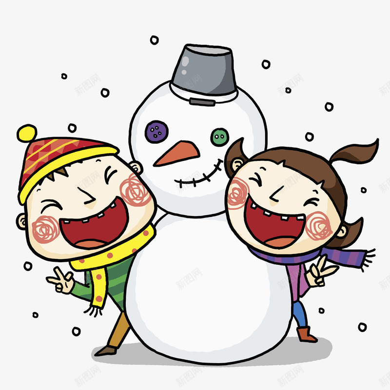 躲在雪人身后的小孩png免抠素材_88icon https://88icon.com 严冬 严寒 冬天 冬天的人 冬季 冷 卡通人 大笑 寒冬 寒冬腊月 寒冷 雪地