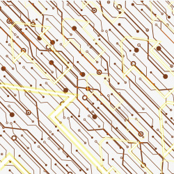 微电路创意金色箭头电路科技纹路高清图片