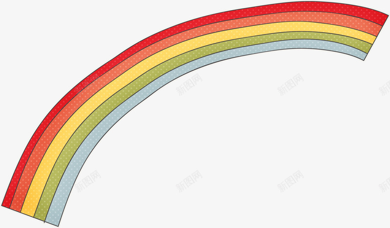 手绘卡通彩虹png免抠素材_88icon https://88icon.com 卡通 彩色 彩虹 彩虹桥 手绘