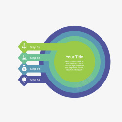 圆形商务数据矢量图素材