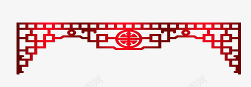 中国红渐变门檐png免抠素材_88icon https://88icon.com 中国红 中国门檐 复古 渐变颜色