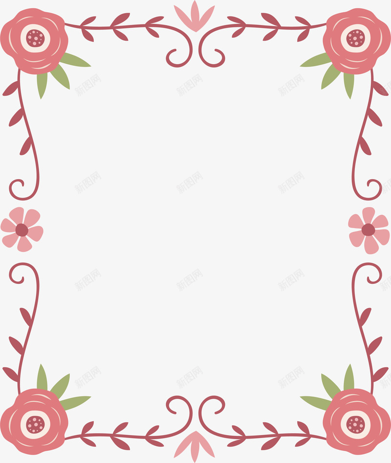 贺卡蔷薇花信件边框png免抠素材_88icon https://88icon.com 卡片 情人节 手绘花 文字边框 母亲节 母亲节卡 玫瑰花 粉色 花环 花藤 蔷薇花藤 贺卡 贺卡边框
