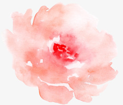 复古精致手绘水彩玫瑰花装饰元素高清图片