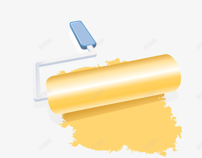 粉刷工具png免抠素材_88icon https://88icon.com 卡通 工具 工程 建筑 油漆 粉刷