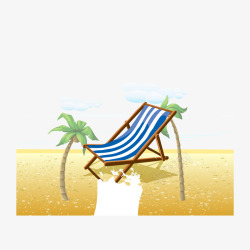 沙滩躺椅素材