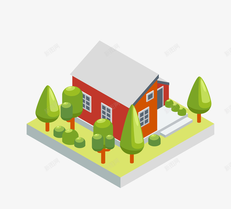 房子三维模型png免抠素材_88icon https://88icon.com 三维 别墅 卡通 房子 房屋 手绘 模型 立体