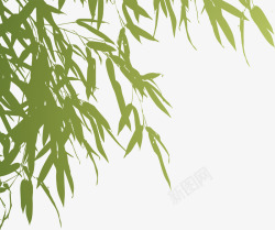 竹子绿色元素装饰底纹素材