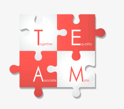 team创意招聘搭配图案TEAM团队字高清图片