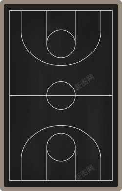 体育背景装饰篮球运动球场插画矢量图高清图片