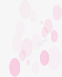 粉色圆圈七夕情人节素材