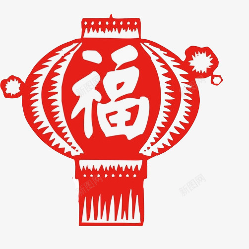 福字灯笼片png免抠素材_88icon https://88icon.com 剪纸 春节素材 灯笼 福字