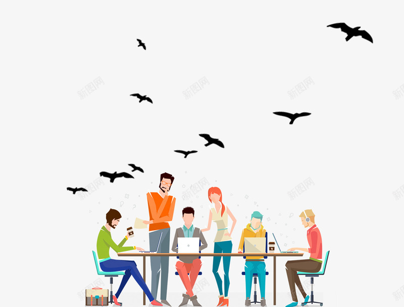 2018年企业团队人才招聘广告插画png免抠素材_88icon https://88icon.com 2018年招聘 人才招聘 企业团队 企业招聘 广告插画 招聘广告 招贤纳士 求才 诚聘英才