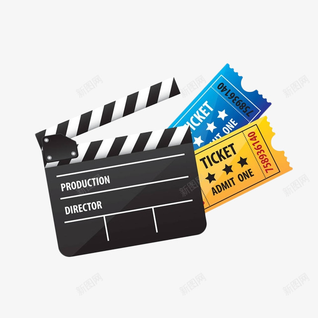 卡通场记牌和电影票png免抠素材_88icon https://88icon.com 卡通 场记牌 娱乐 电影 电影业 电影票 电影院 设计
