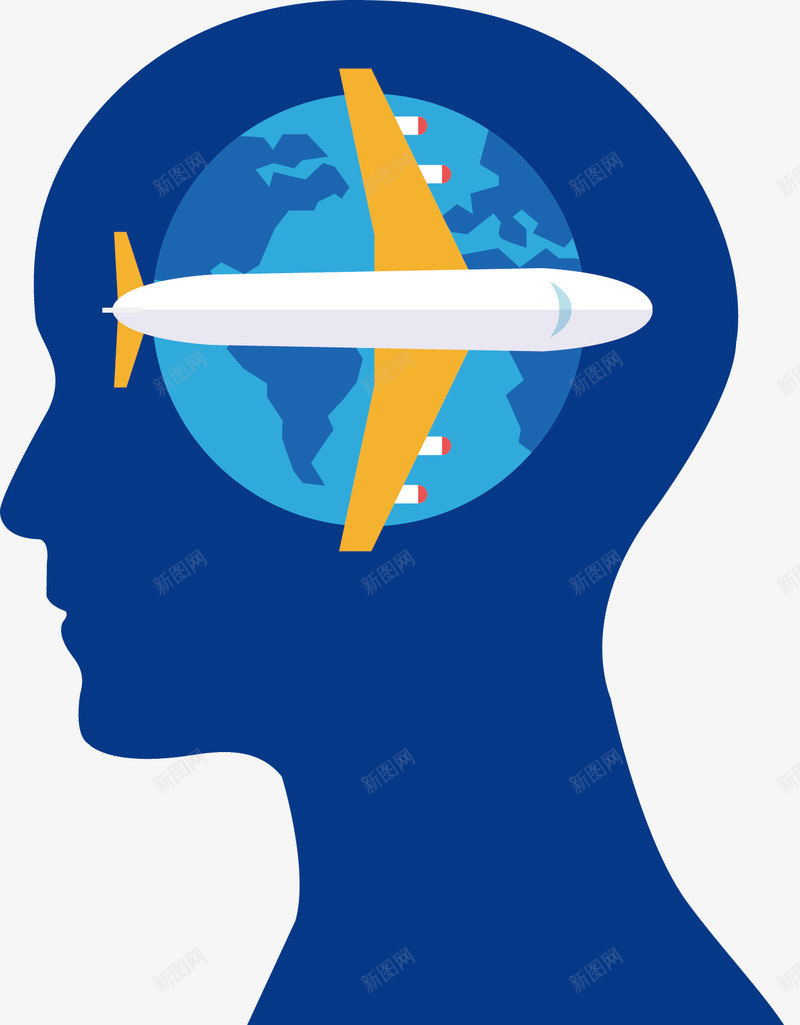 飞机科技智慧大脑矢量图ai免抠素材_88icon https://88icon.com 人体大脑 人体智慧大脑 地球 旅行 智慧大脑 科技单脑 科技智慧大脑 矢量图