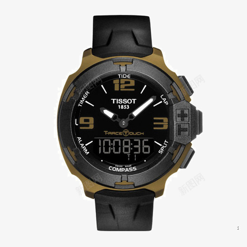 天梭石英手表png免抠素材_88icon https://88icon.com TISSOT TRACE系列 产品实物 名牌手表 男士手表 腕表