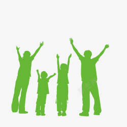 家庭成员人物人物剪影高清图片