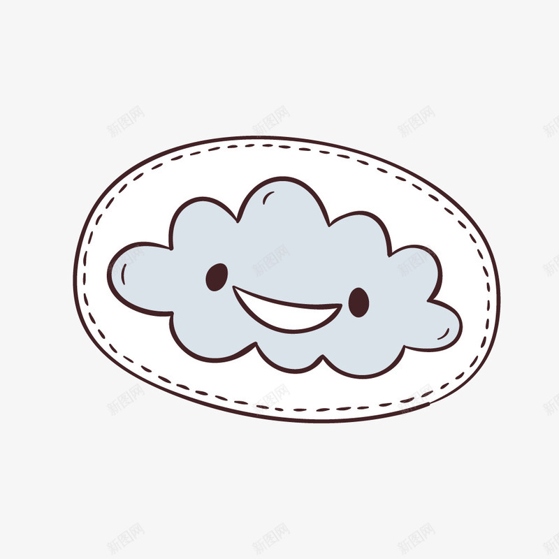 笑脸边框装饰png免抠素材_88icon https://88icon.com 儿童 卡通 手绘